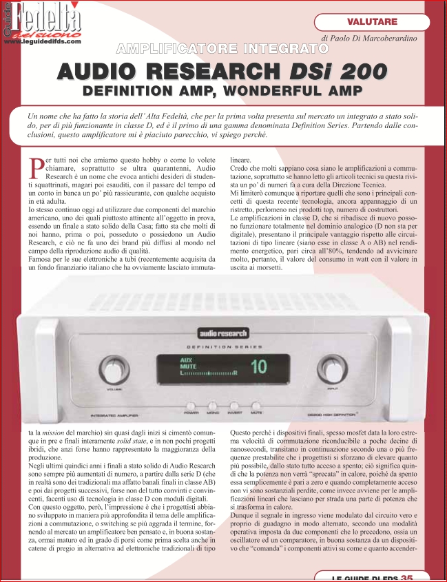 Audio Research DSI 200
