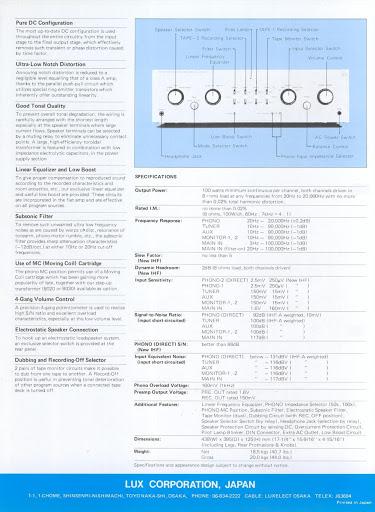 Luxman L 11 Info 1