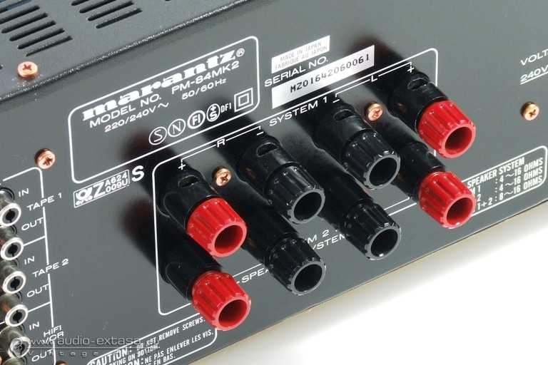 Marantz PM 84 back