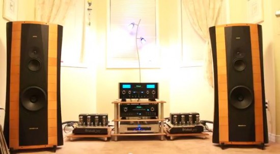 Sistema  McIntosh MC 275 + MCD 500 + C2300 + Sonus Faber Elipsa.