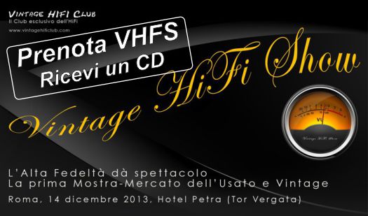 Vintage HiFi Show logo prenota e ricevi cd